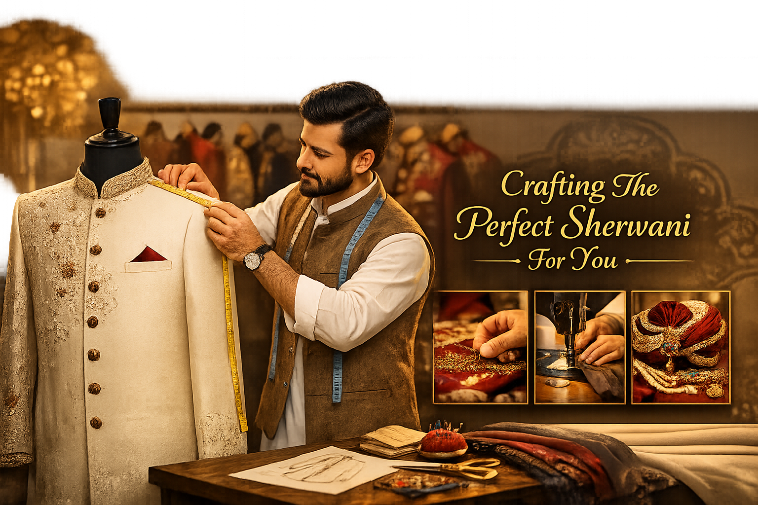 Crafting Sherwani